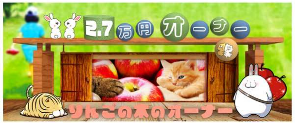 りんごの木のオーナー2.7万円オーナー